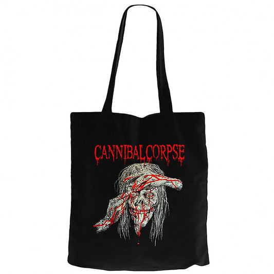 Cannibal Corpse Eyes Siyah Fermuarlı Bez Çanta Gabardin