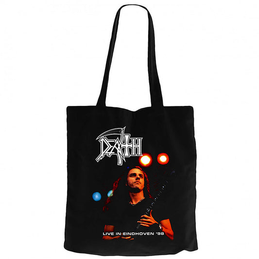 Death Live in Cottbus 98 Siyah Fermuarlı Bez Çanta Gabardin