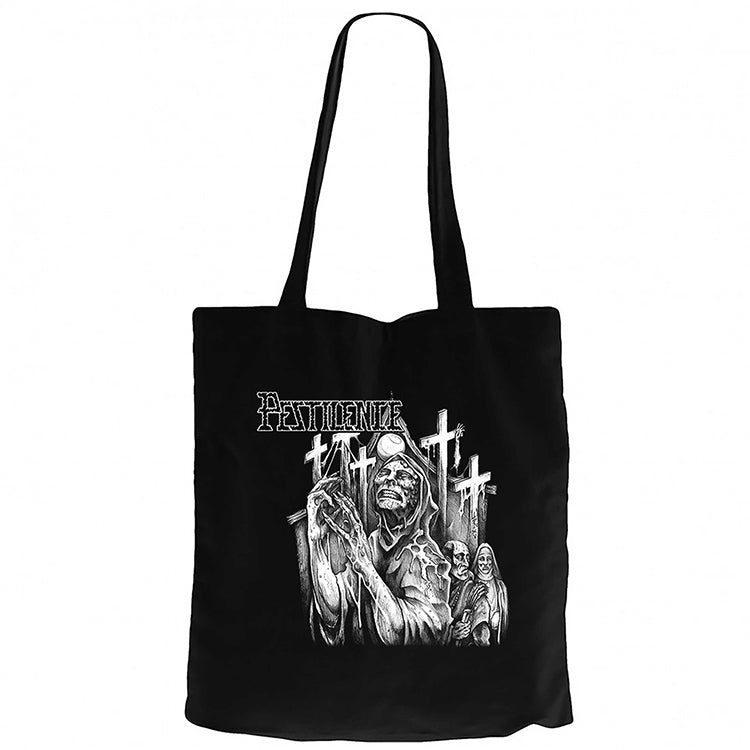 Pestilence The Dysentery Penance Siyah Fermuarlı Bez Çanta Gabardin