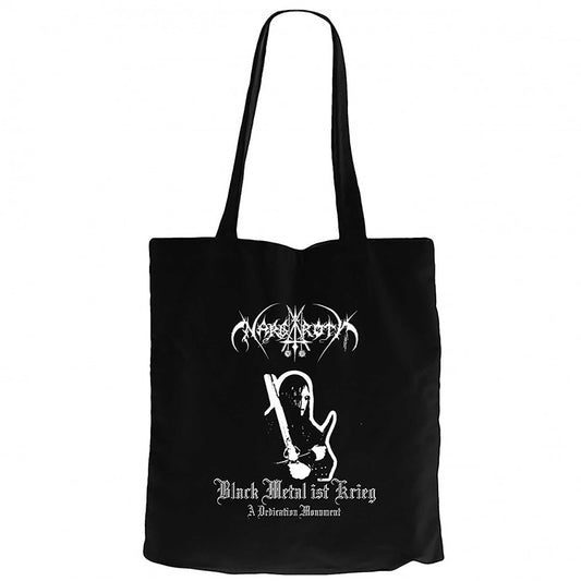 Nargaroth Black Metal Ist Krieg Siyah Fermuarlı Bez Çanta Gabardin