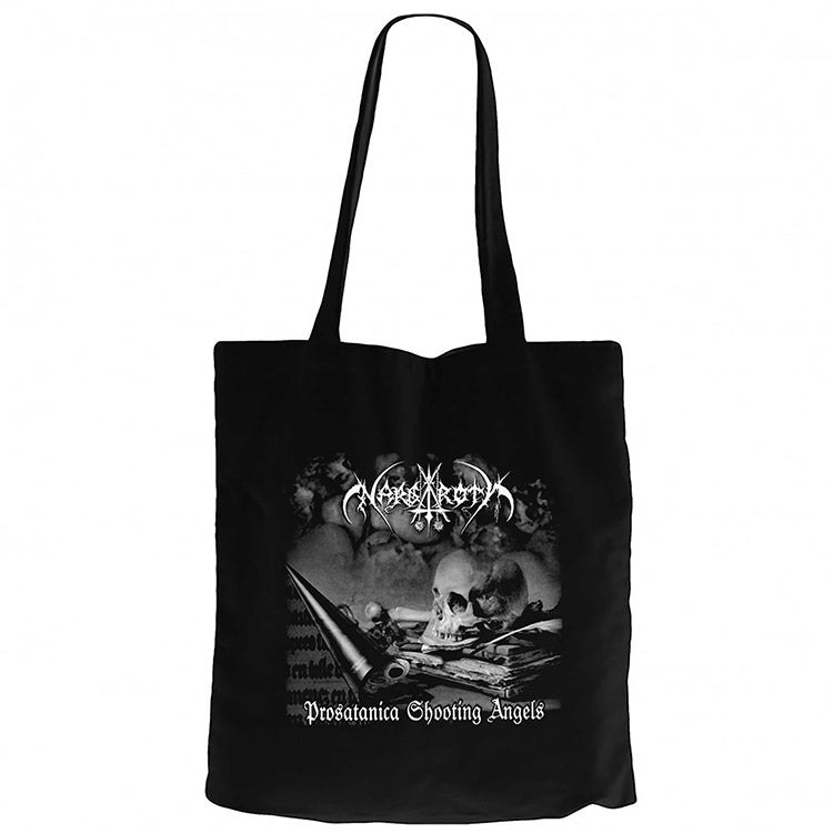 Nargaroth Prosatanica Shooting Siyah Fermuarlı Bez Çanta Gabardin