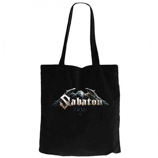 Sabaton Eagle Siyah Fermuarlı Bez Çanta Gabardin