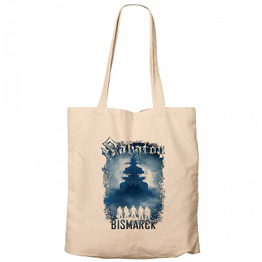 Sabaton Bismarck Krem Fermuarlı Bez Çanta Gabardin