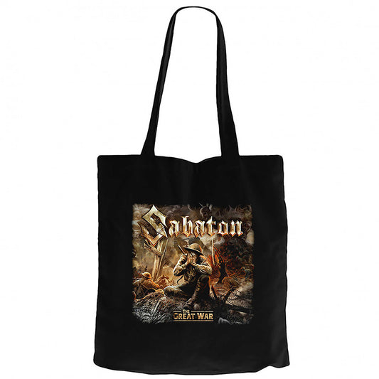 Sabaton The Great War Siyah Fermuarlı Bez Çanta Gabardin