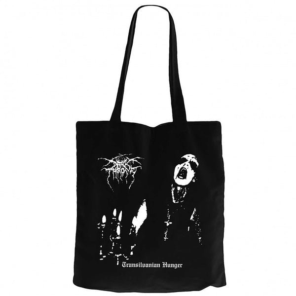 Darkthrone Transilvanian Siyah Fermuarlı Bez Çanta Gabardin