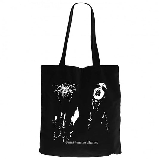 Darkthrone Transilvanian Siyah Fermuarlı Bez Çanta Gabardin