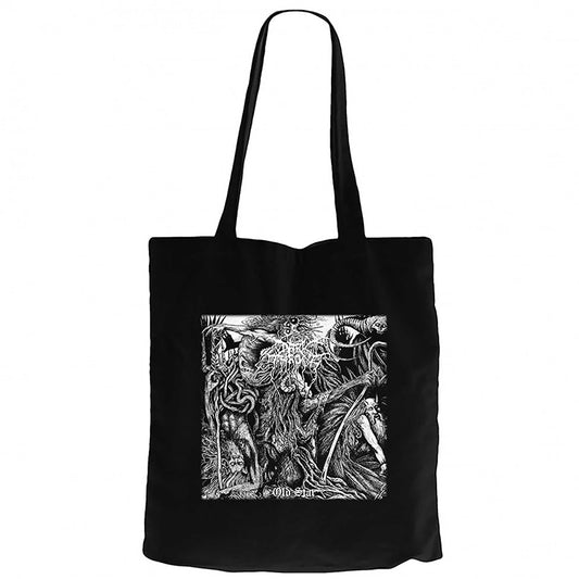 Darkthrone Old Star Siyah Fermuarlı Bez Çanta Gabardin