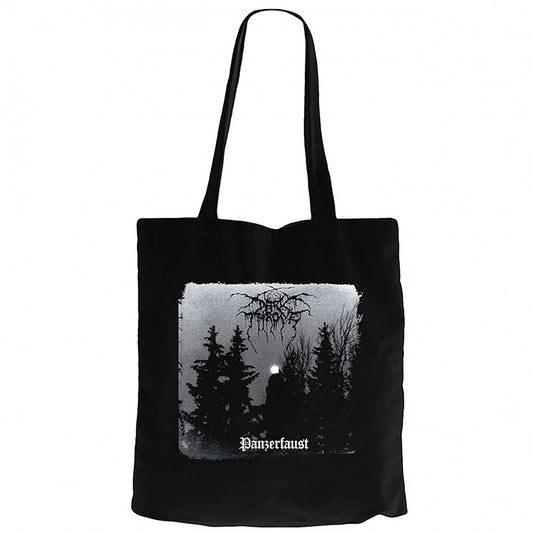 Darkthrone Panzerfaust Siyah Fermuarlı Bez Çanta Gabardin