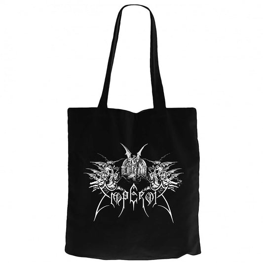 Emperor Devil Kingdom Siyah Fermuarlı Bez Çanta Gabardin