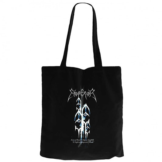 Emperor Live at Wacken Open Air 2006 Siyah Fermuarlı Bez Çanta Gabardin