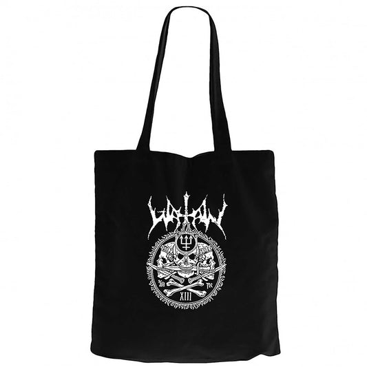 Watain Black Metal Band Siyah Fermuarlı Bez Çanta Gabardin