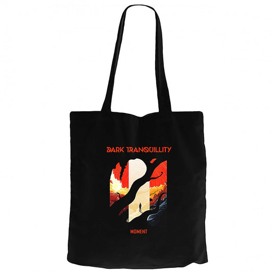 Dark Tranquillity Moment Siyah Fermuarlı Bez Çanta Gabardin