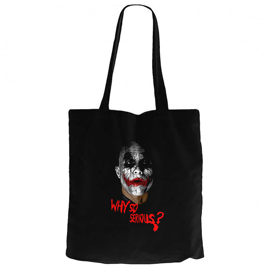 Joker How Alone You Really Are Siyah Fermuarlı Bez Çanta Gabardin