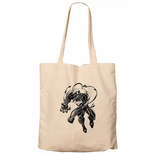 Venom Krem Fermuarlı Bez Çanta Gabardin