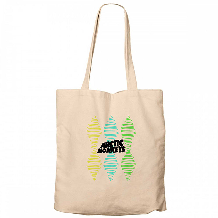 Arctic Monkeys Steep Wave Krem Fermuarlı Bez Çanta Gabardin