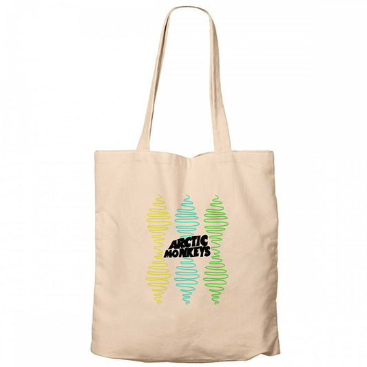 Arctic Monkeys Steep Wave Krem Fermuarlı Bez Çanta Gabardin
