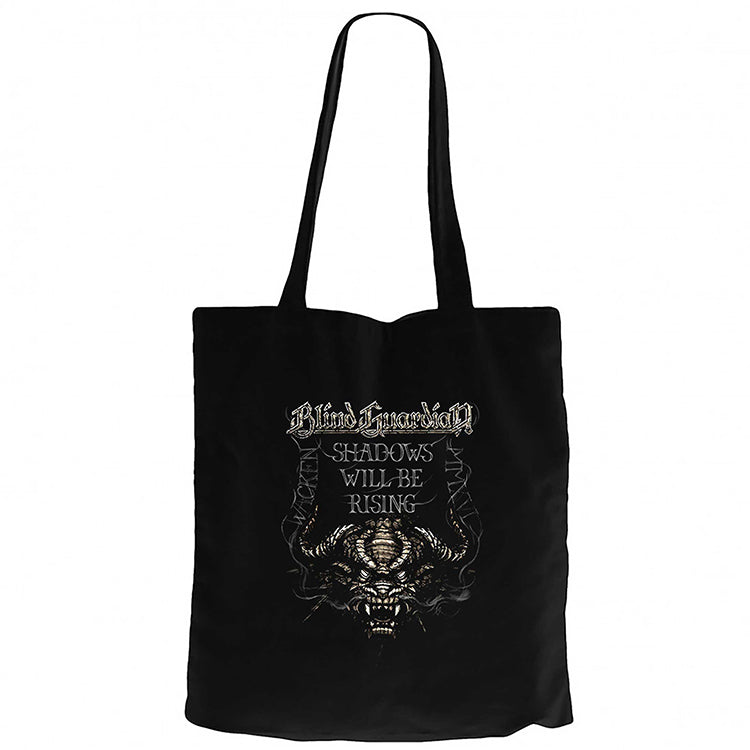 Blind Guardian Shadows Will Be Rising Siyah Fermuarlı Bez Çanta Gabardin