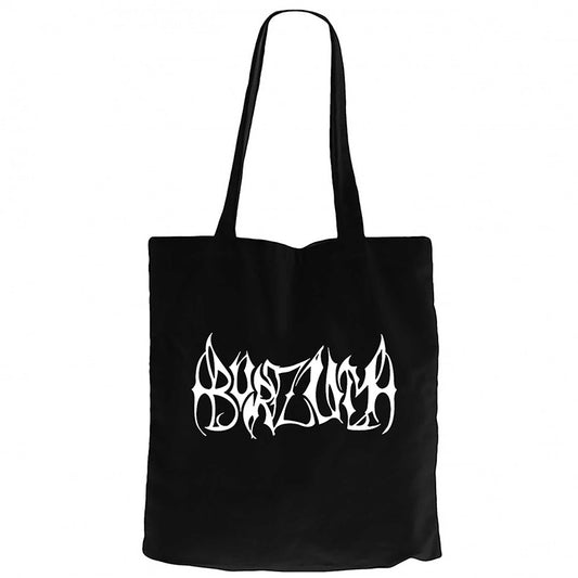 Burzum Shape Siyah Fermuarlı Bez Çanta Gabardin
