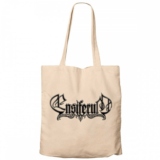 Ensiferum Logo Krem Fermuarlı Bez Çanta Gabardin