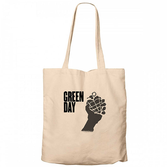 Green Day Bomb 2 Krem Fermuarlı Bez Çanta Gabardin