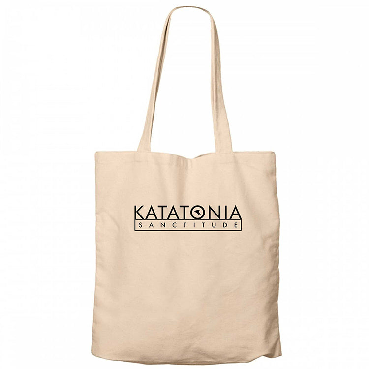 Katatonia Sanctitude Krem Fermuarlı Bez Çanta Gabardin