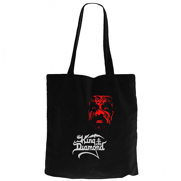 King Diamond Head Siyah Fermuarlı Bez Çanta Gabardin