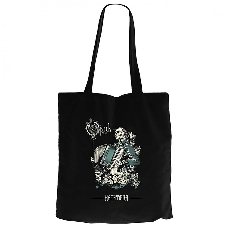 Opeth Katatonia Siyah Fermuarlı Bez Çanta Gabardin