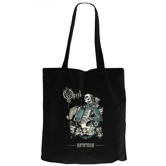 Opeth Katatonia Siyah Fermuarlı Bez Çanta Gabardin