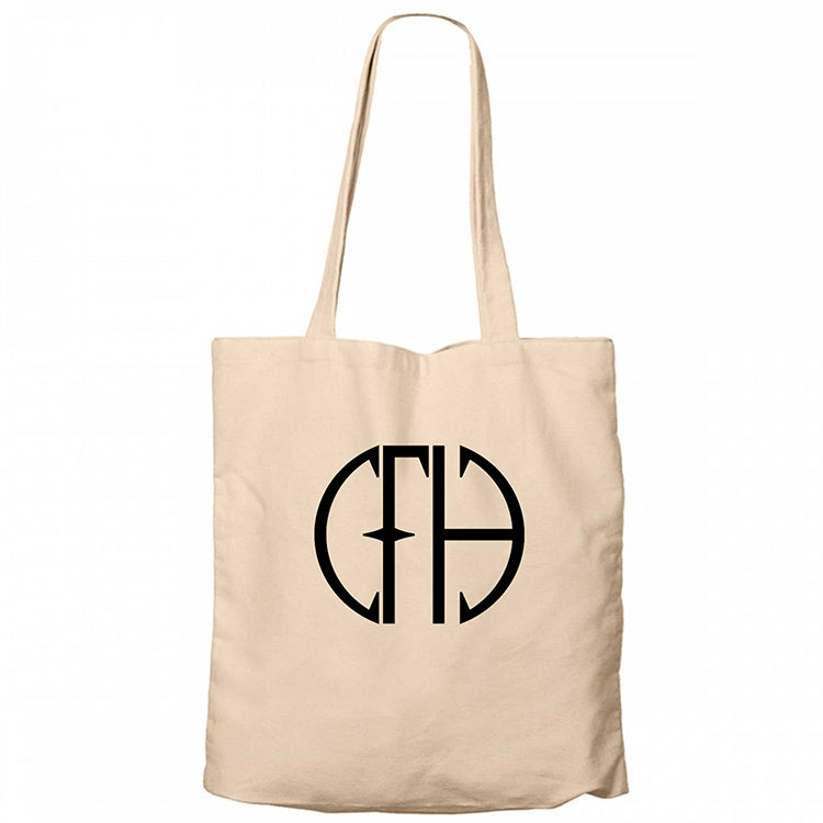 Pantera Figure Krem Fermuarlı Bez Çanta Gabardin