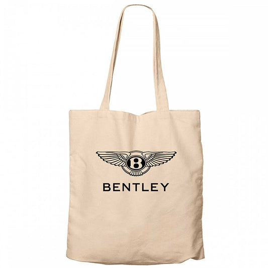 Bentley Logo Krem Kanvas Bez Çanta