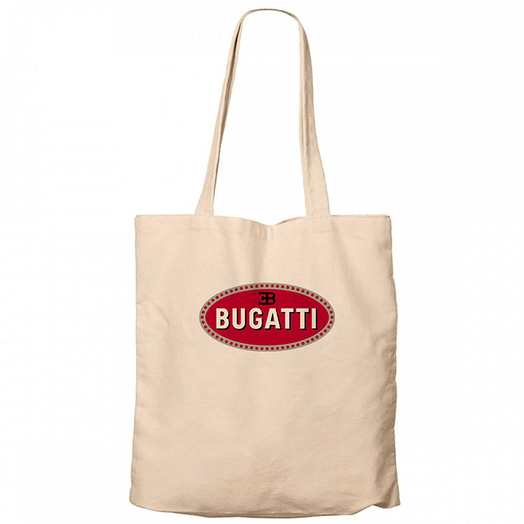 Bugatti 3B Logo Krem Fermuarlı Bez Çanta Gabardin