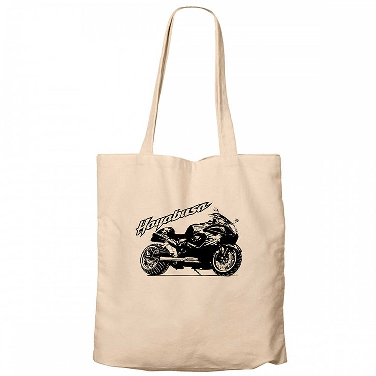 Suzuki Hayabusa Krem Fermuarlı Bez Çanta Gabardin