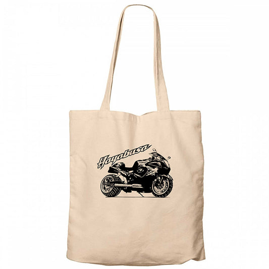 Suzuki Hayabusa Krem Fermuarlı Bez Çanta Gabardin