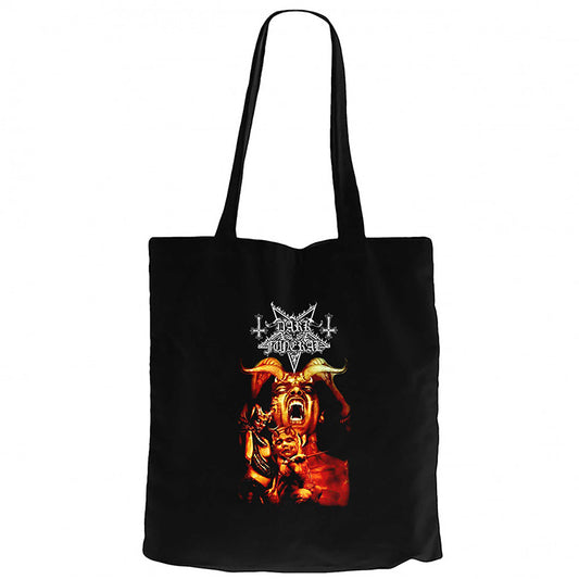 Dark Funeral Attera Totus Sanctus Siyah Fermuarlı Bez Çanta Gabardin