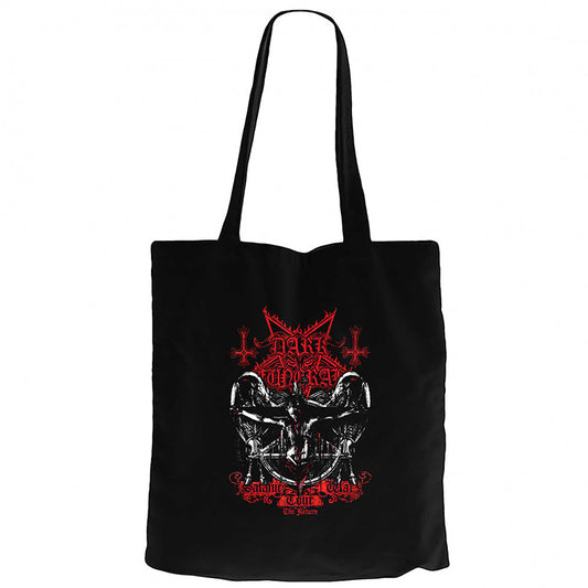 Dark Funeral Tour Siyah Fermuarlı Bez Çanta Gabardin