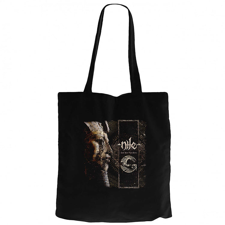 Nile Those Whom the Gods Detest Siyah Fermuarlı Bez Çanta Gabardin