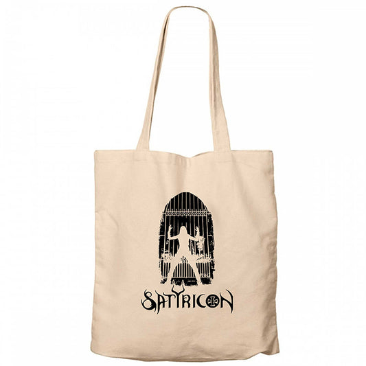 Satyricon Possessed Krem Fermuarlı Bez Çanta Gabardin