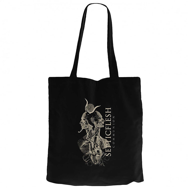 Septicflesh Communion Siyah Fermuarlı Bez Çanta Gabardin