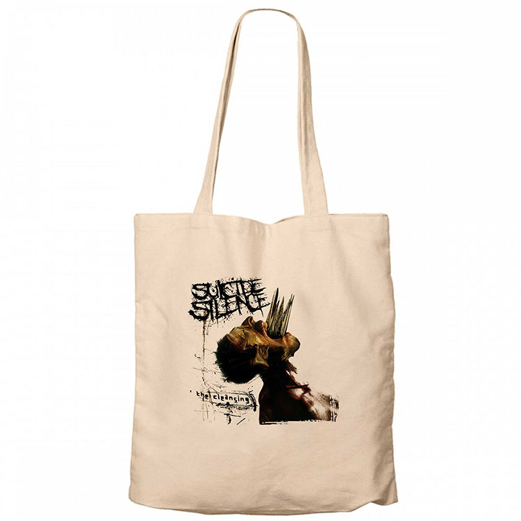 Suicide Silence The Cleansing Krem Fermuarlı Bez Çanta Gabardin