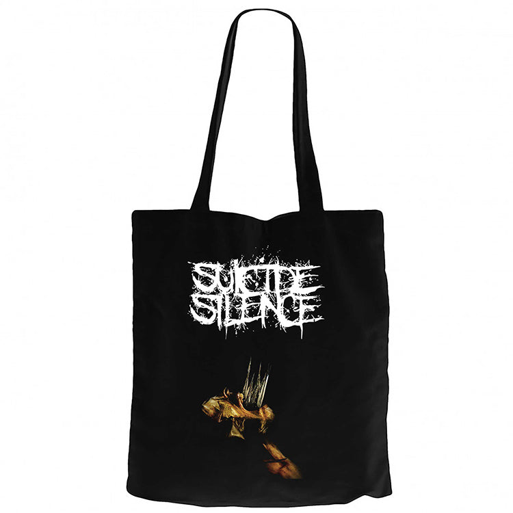 Suicide Silence The Cleansing Siyah Fermuarlı Bez Çanta Gabardin