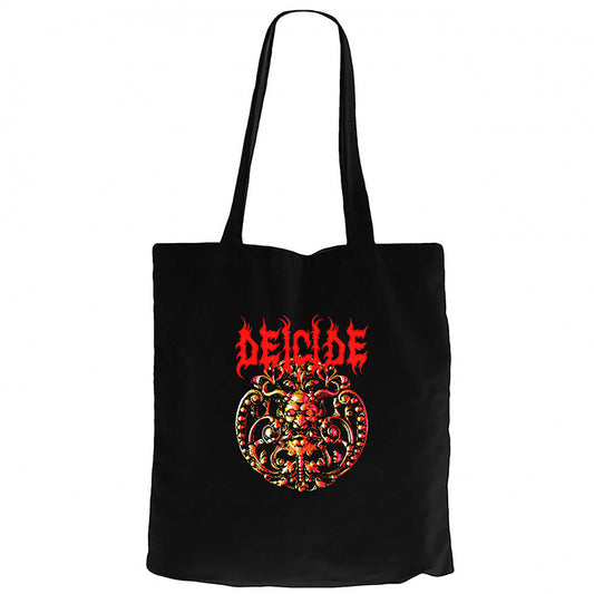 Deicide Album Siyah Fermuarlı Bez Çanta Gabardin