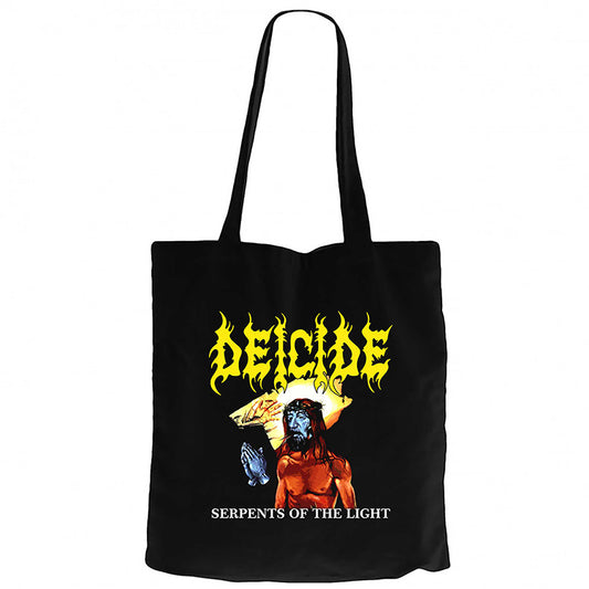 Deicide Serpents Of The Lıght Siyah Fermuarlı Bez Çanta Gabardin
