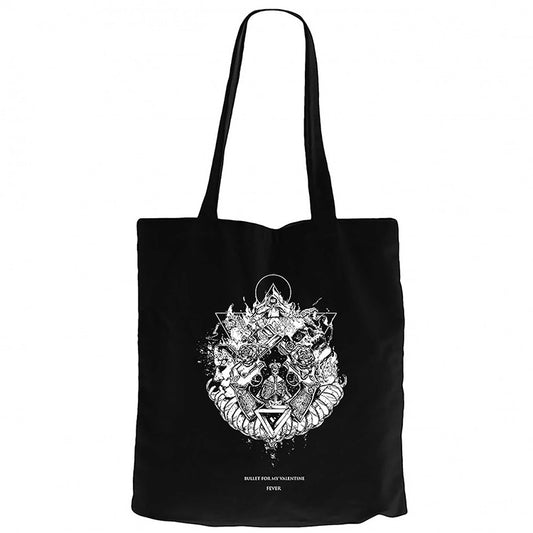 Bullet for My Valentine Fever Siyah Fermuarlı Bez Çanta Gabardin