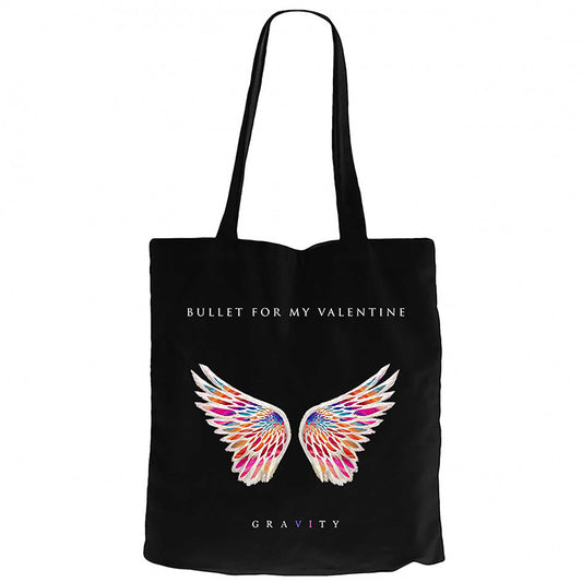 Bullet for My Valentine Gravity Siyah Fermuarlı Bez Çanta Gabardin