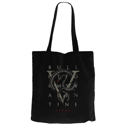 Bullet for My Valentine Venom Siyah Fermuarlı Bez Çanta Gabardin