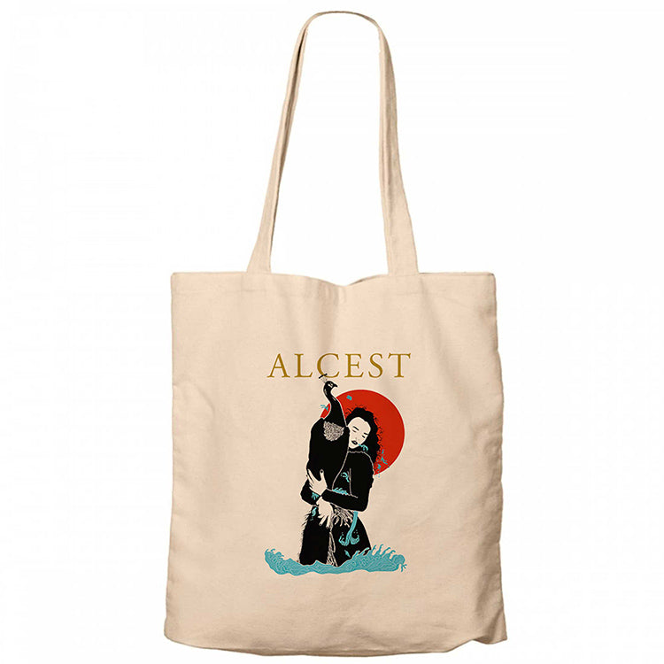 Alcest İllustrator Krem Fermuarlı Bez Çanta Gabardin
