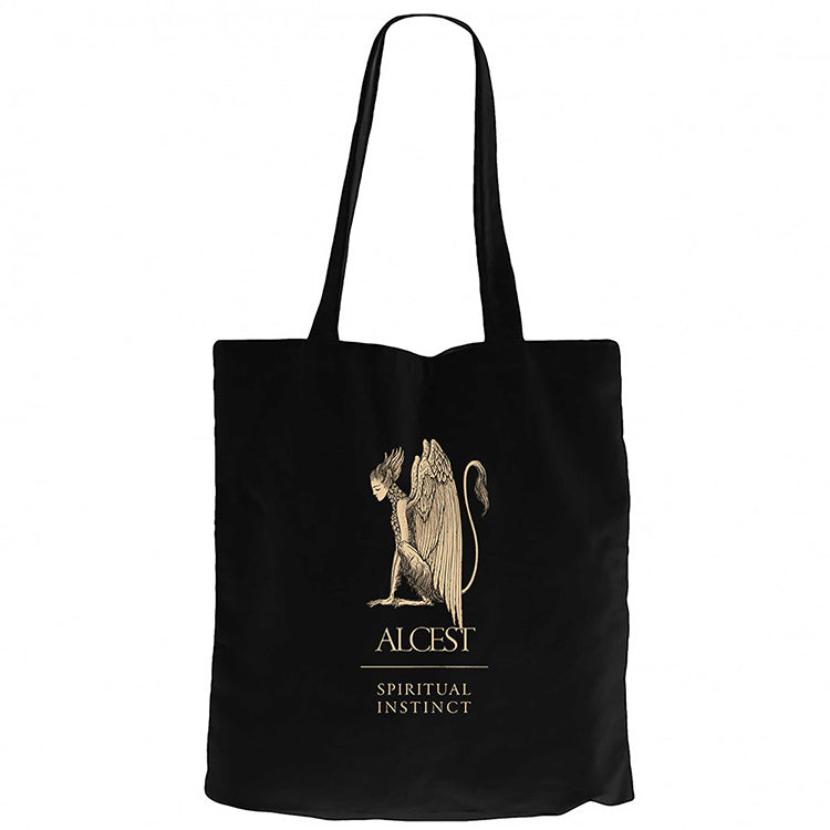 Alcest Spiritual İnstinct Siyah Fermuarlı Bez Çanta Gabardin