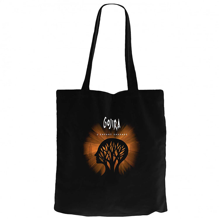 Gojira Le Efant Sauvage Siyah Fermuarlı Bez Çanta Gabardin