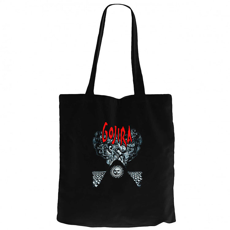 Gojira Magma Siyah Fermuarlı Bez Çanta Gabardin