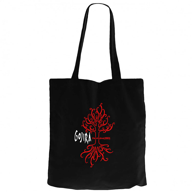 Gojira The Link Alive Siyah Fermuarlı Bez Çanta Gabardin